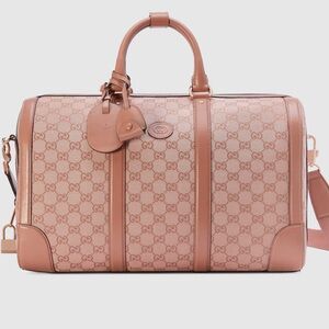 Gucci Pink Monogram Women’s Duffle Bag